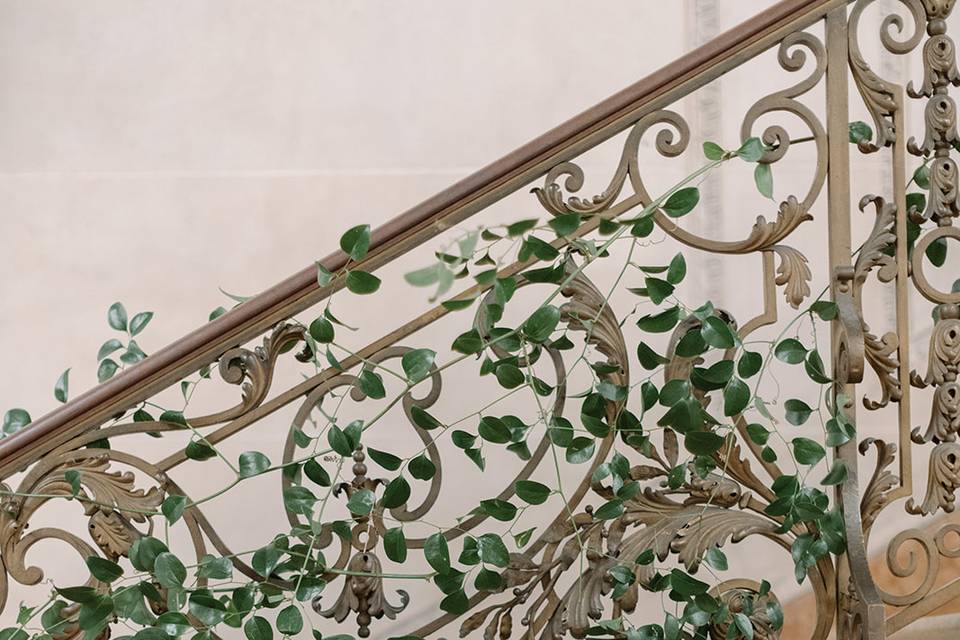 Greenery staircase