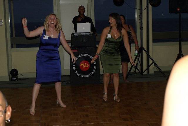Guests dancing