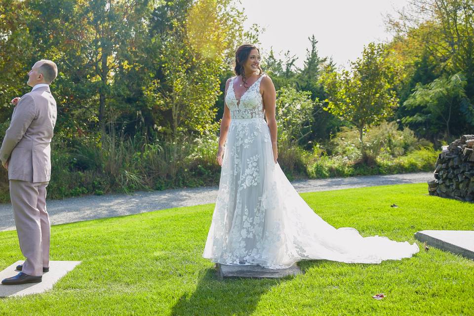 First look bride