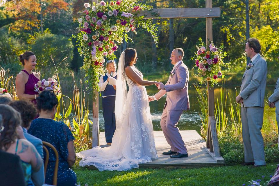Dancing at ceremony