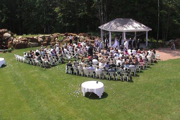 Wedding ceremony area