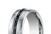 14KW 7.5mm Band with .40ct tw Black Diamonds