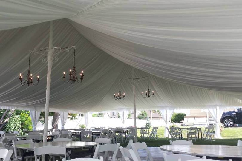 Ceiling Liner with Chandeliers