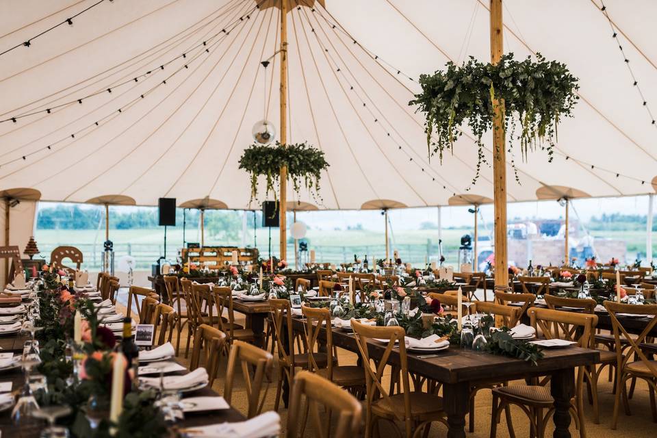 Inside of Sailcloth tent