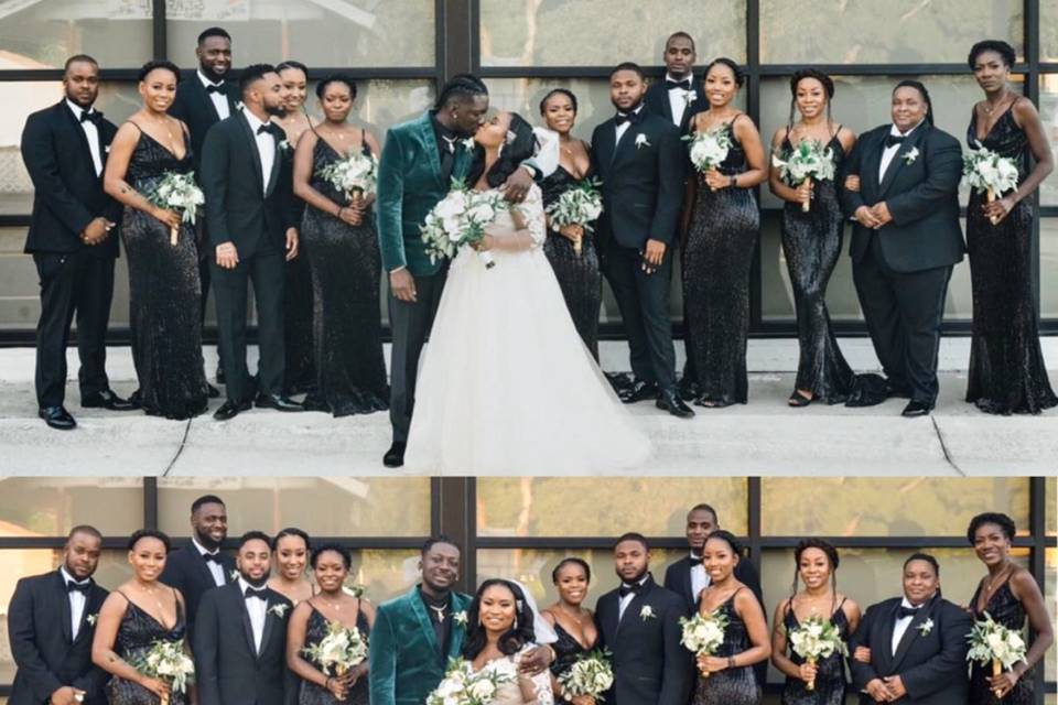 Bride and Bridal Party