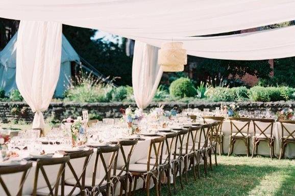 Stunning backyard wedding