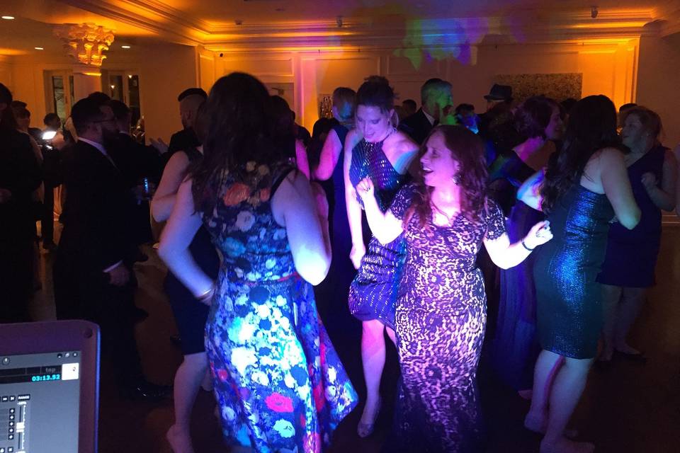 Guests dancing