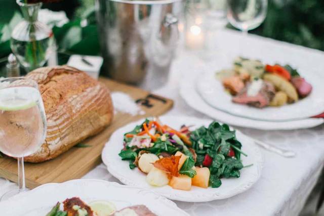 Plated meals & rustic loaves with maldon salt
