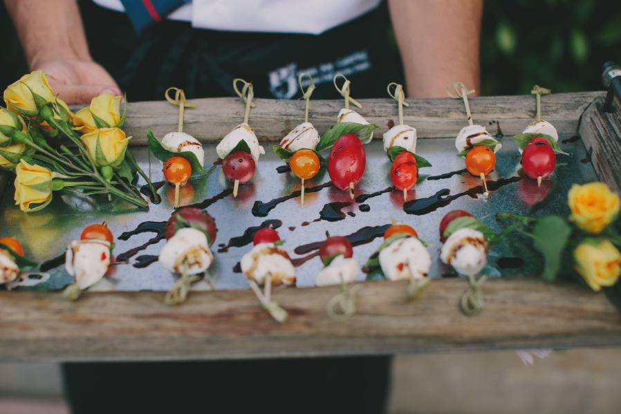 Passed caprese skewers