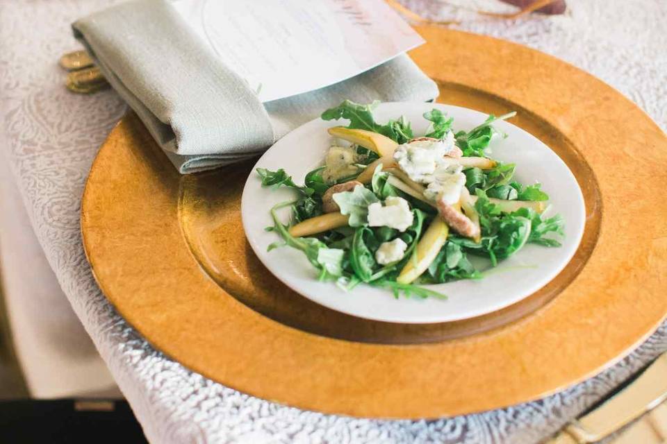 Plated salads