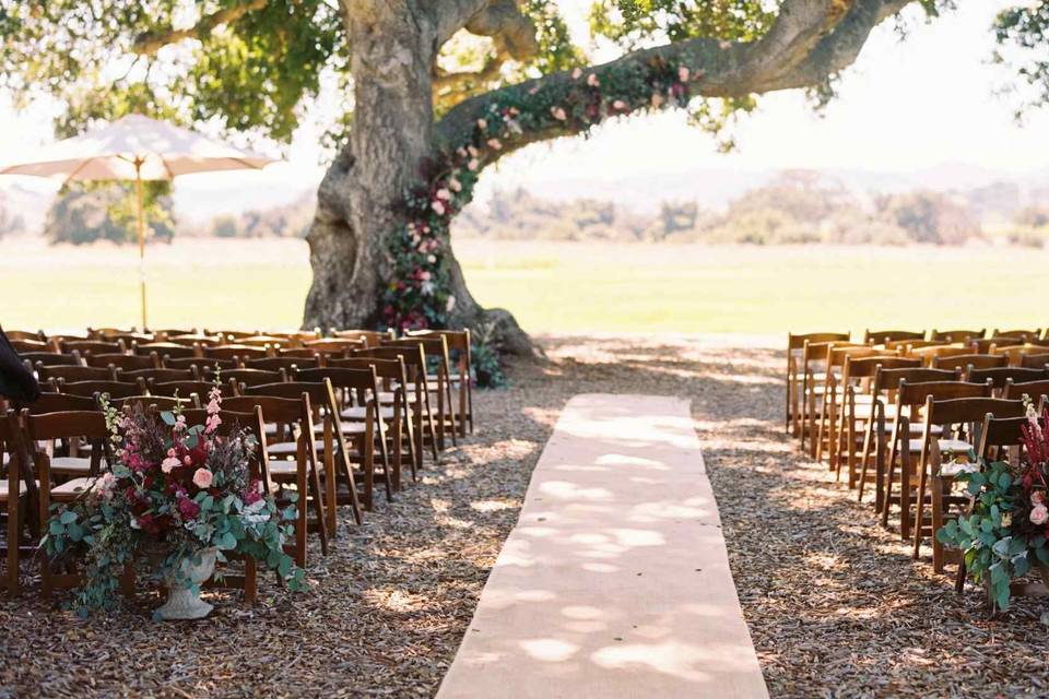 Ceremony location at crossroads, jen rodriguez photography