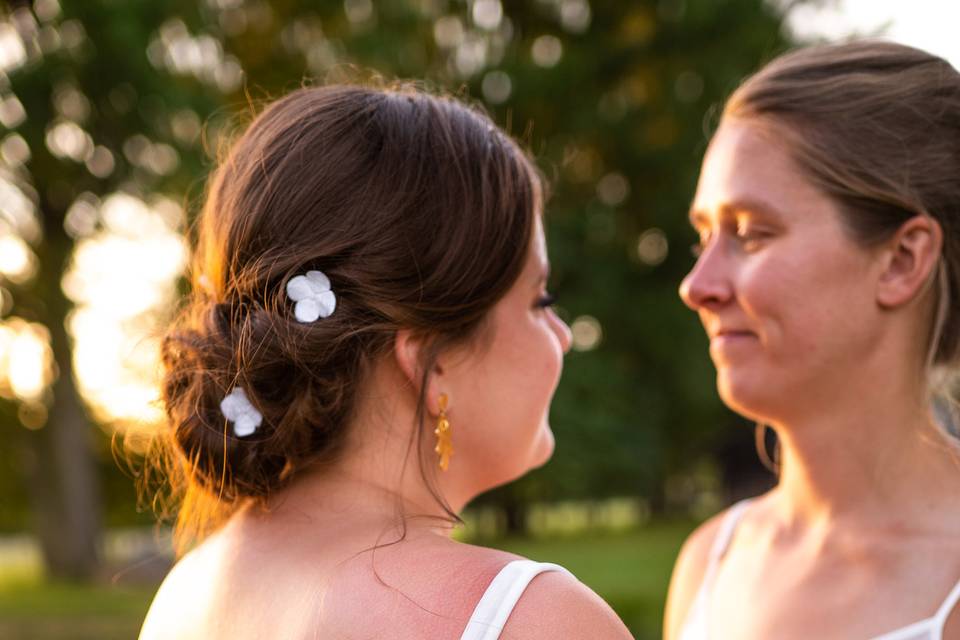 Bridal updo