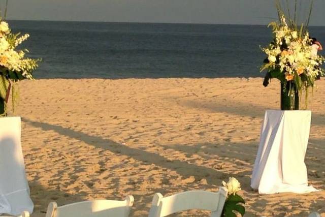 Wedding ceremony area