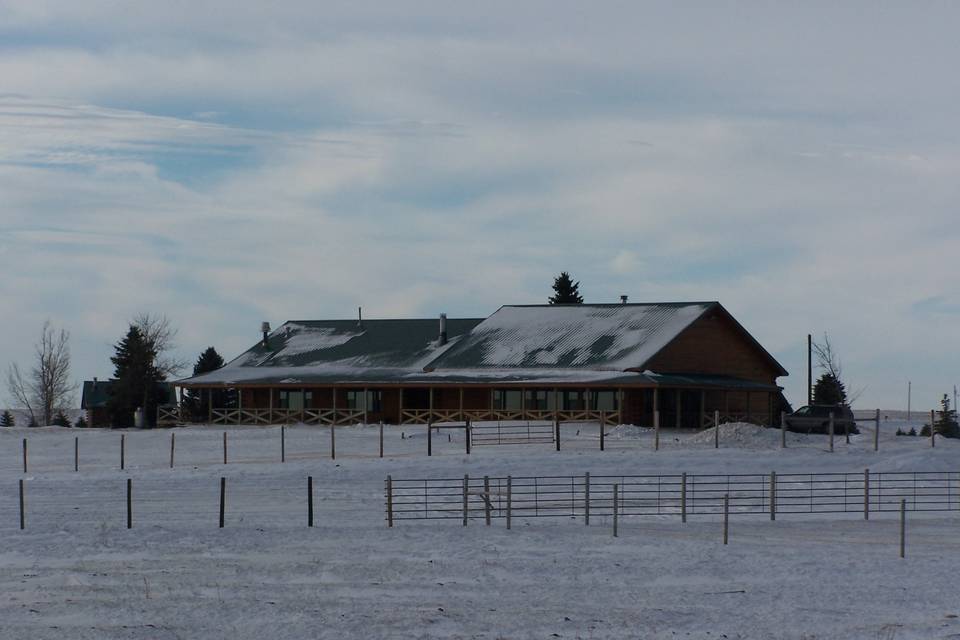 Exterior view of the Prairie Sky Ranch