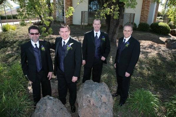 Rob and his groomsmen.