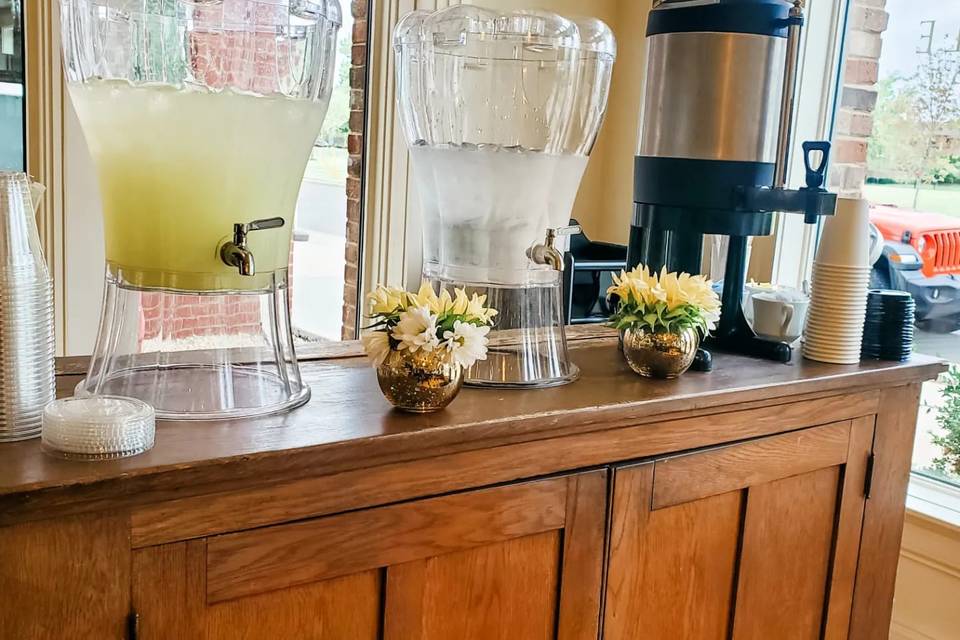 Drinks table