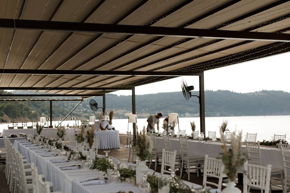 Halkidiki wedding tablescape