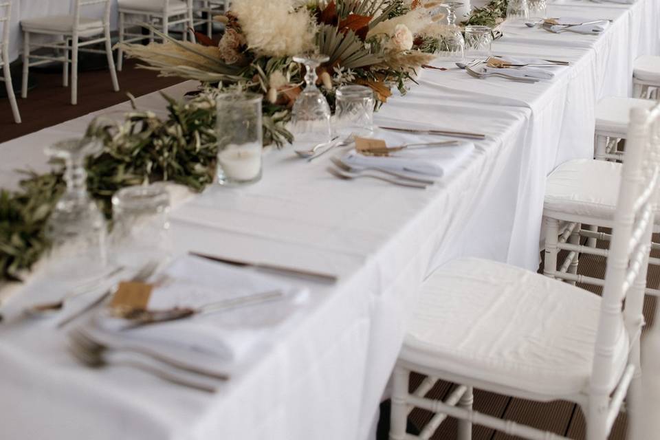 Halkidiki wedding tablescape