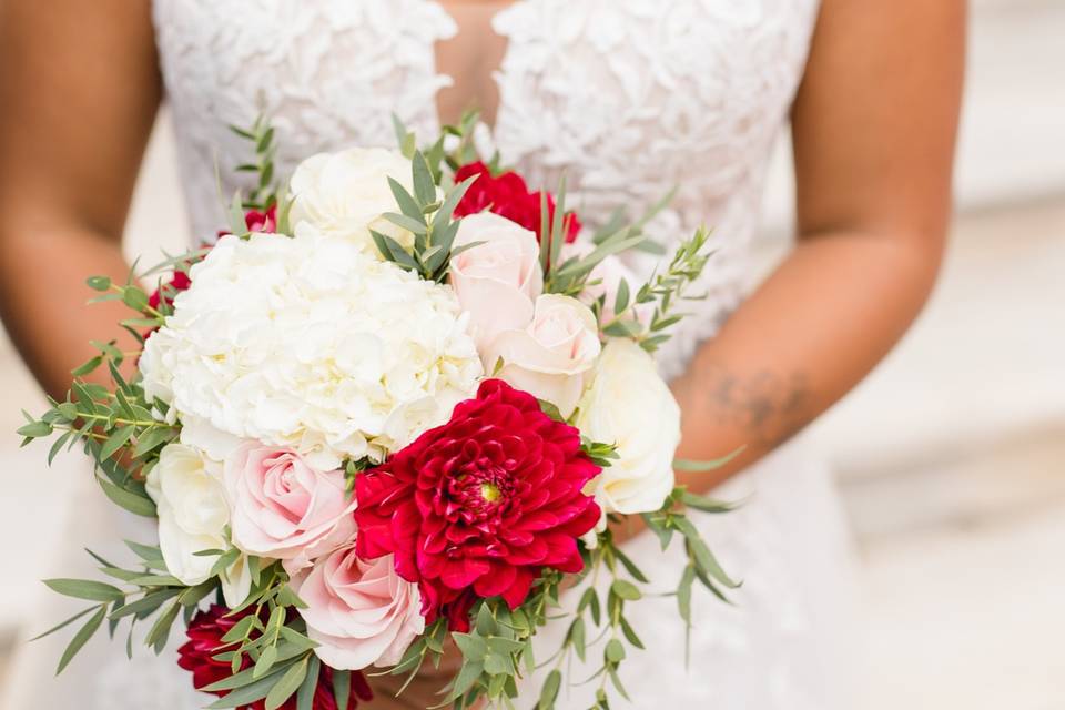 Athens wedding_bridal bouquet