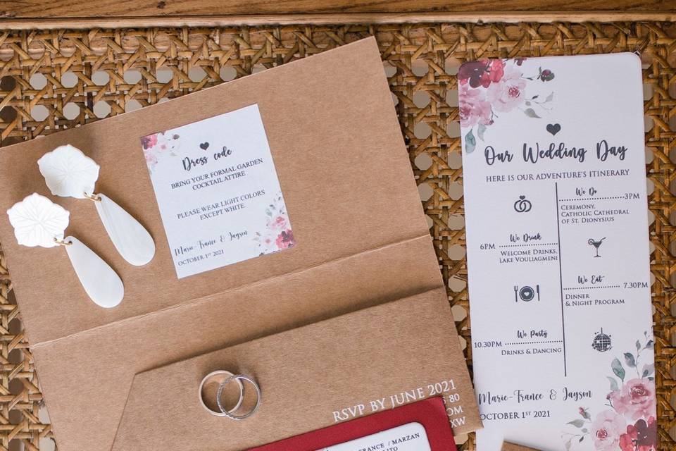 Athens wedding_Stationary