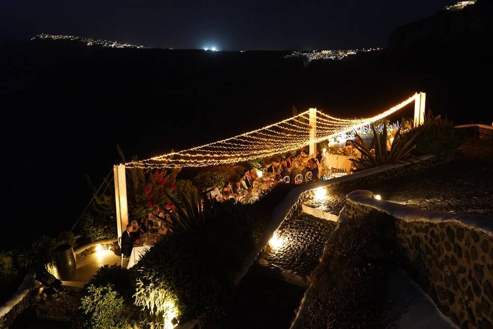 Fairy lights canopy