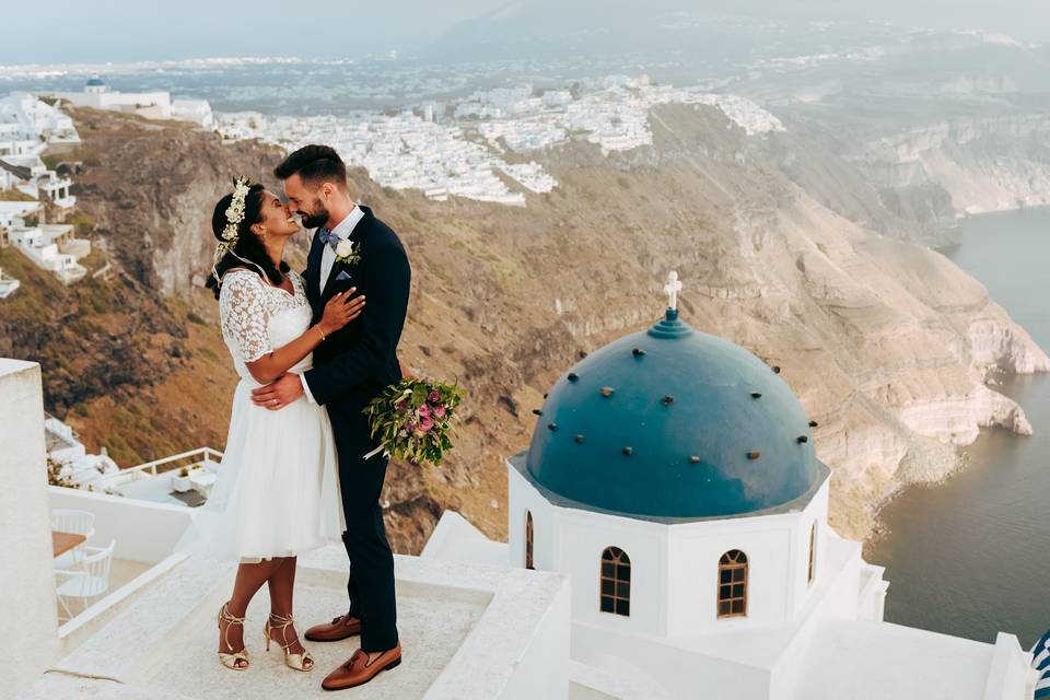 Wedding in Santorini