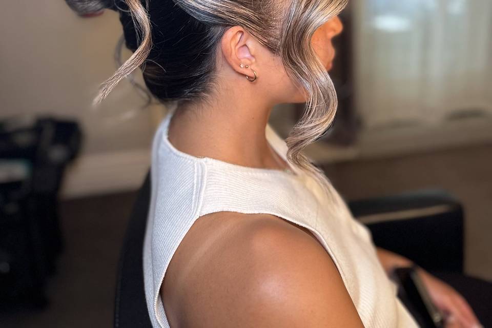 Elegant voluminous updo