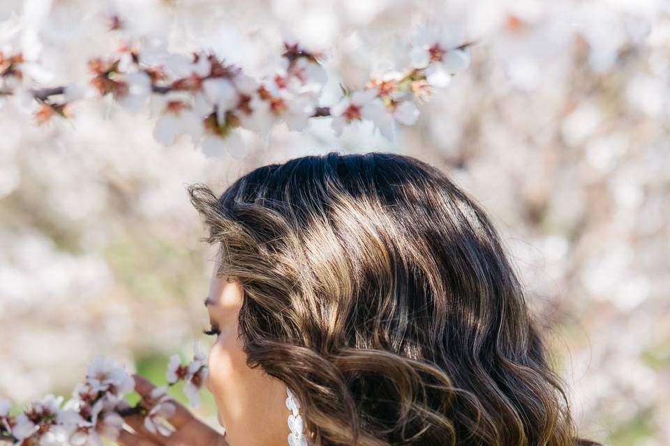 Beautiful bridal curls