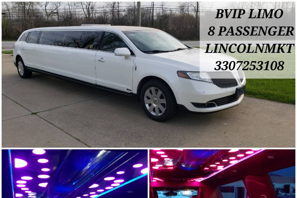 8 passenger Lincoln Mkt Limo #