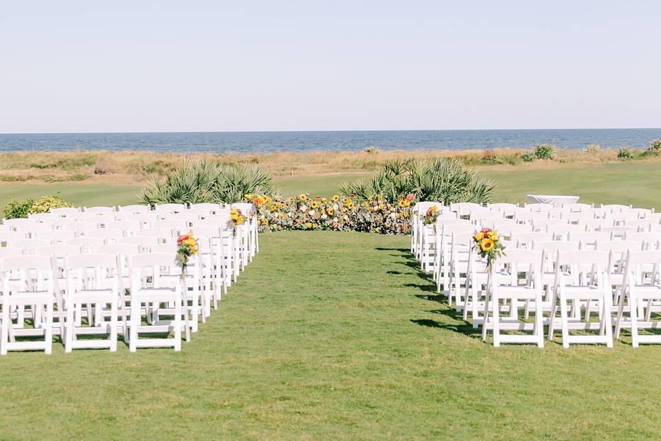 Ceremony set up