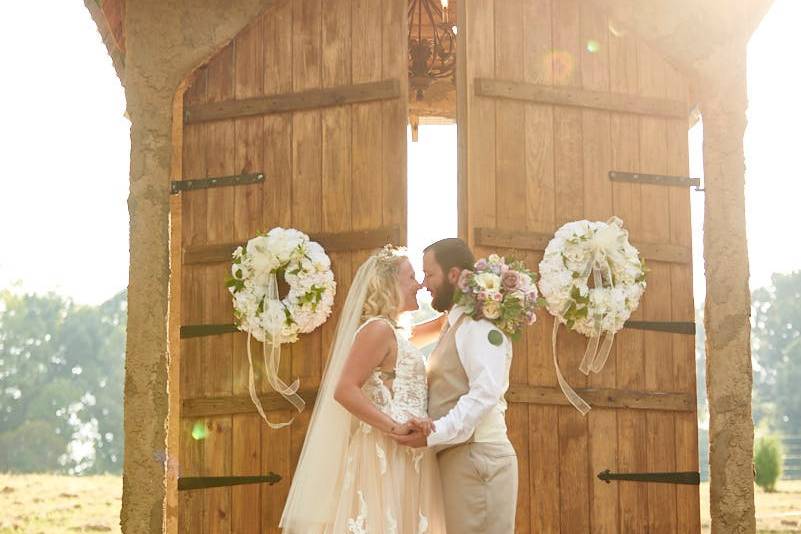 Couple by Castle Doors