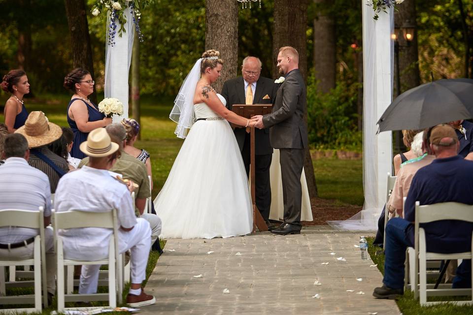 Formal Garder Wedding Ceremony