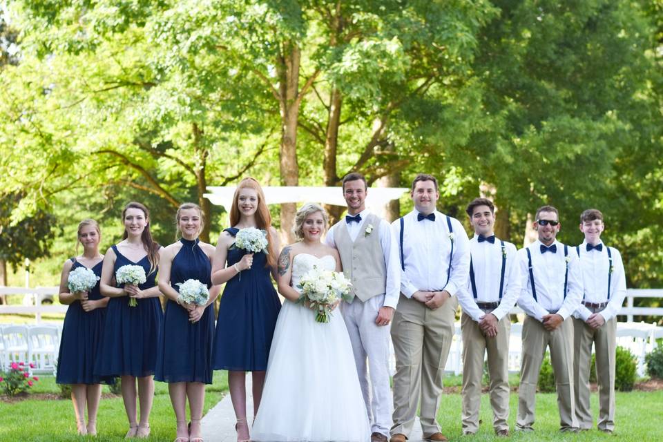 Wedding Party in Garden