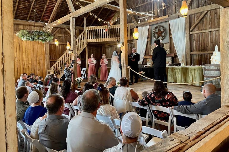 Wedding in progress