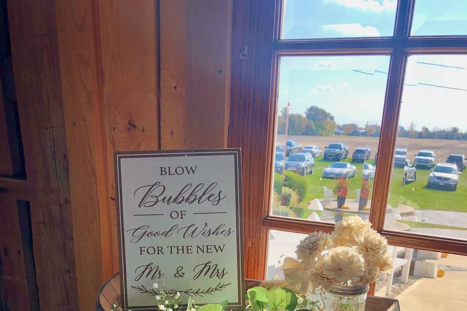 Bubble send off
