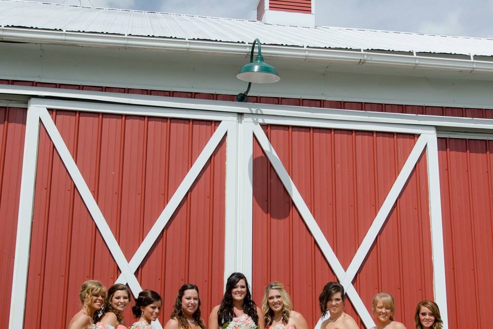 Bridal party line up