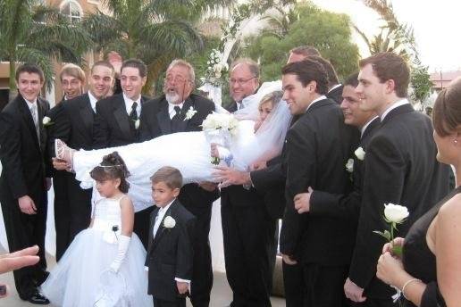 Happy bride