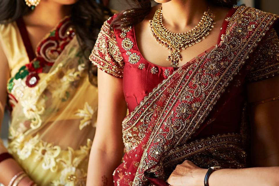 Indian Bride Getting Ready