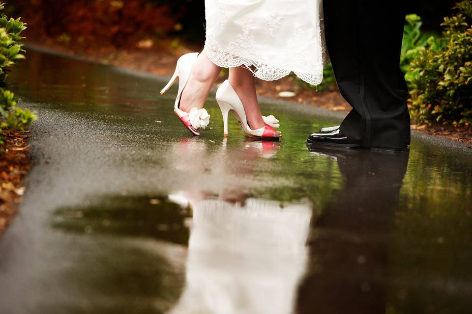 Bride and Groom Shoe Shot