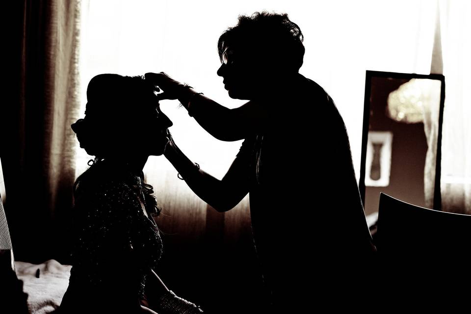 Bride Getting Ready