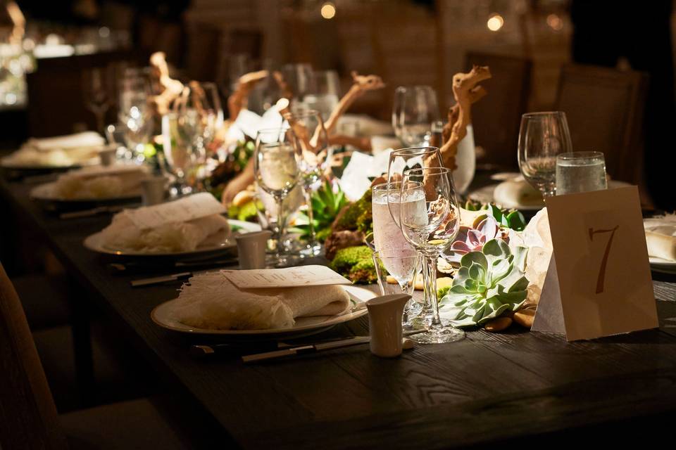 Reception Tablescape