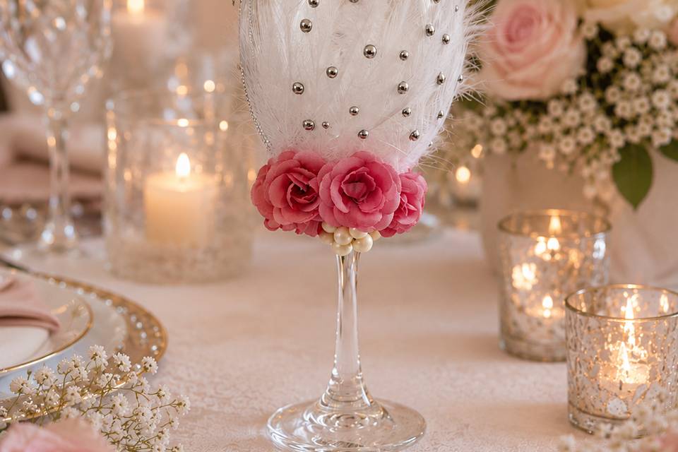 Feather and Roses