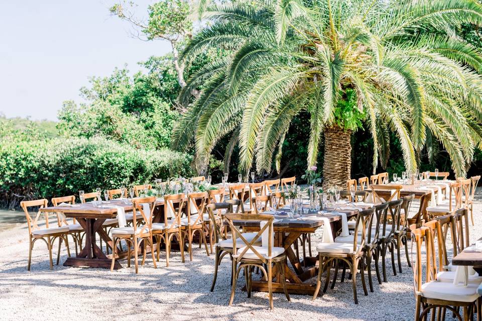 Tables Bayside for Reception