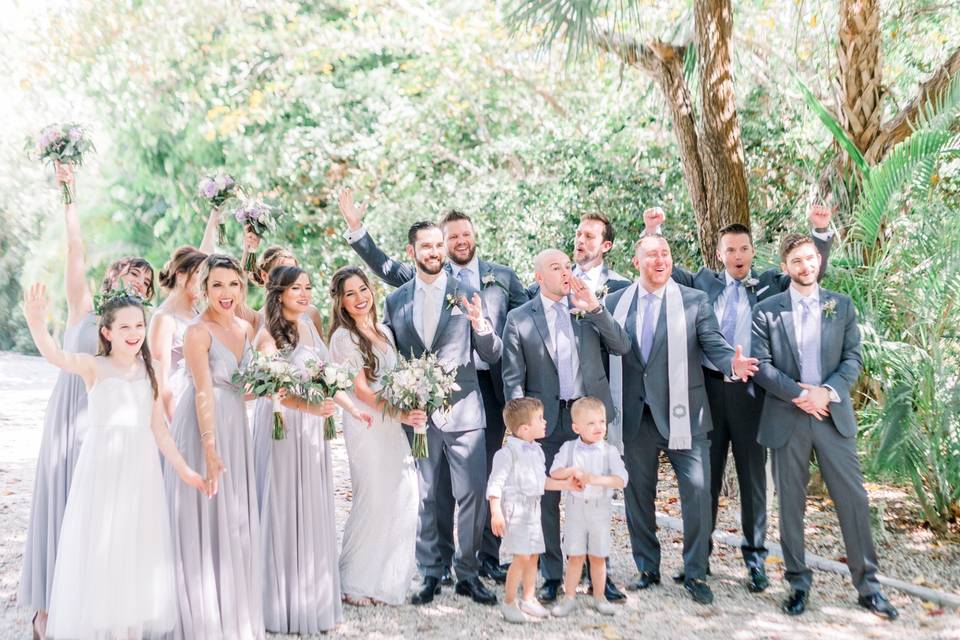 Family Photo Under the Trees