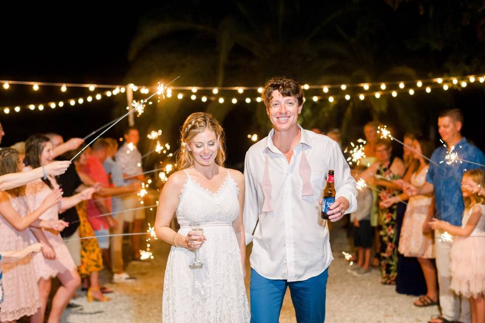 The Happy Couple at Reception