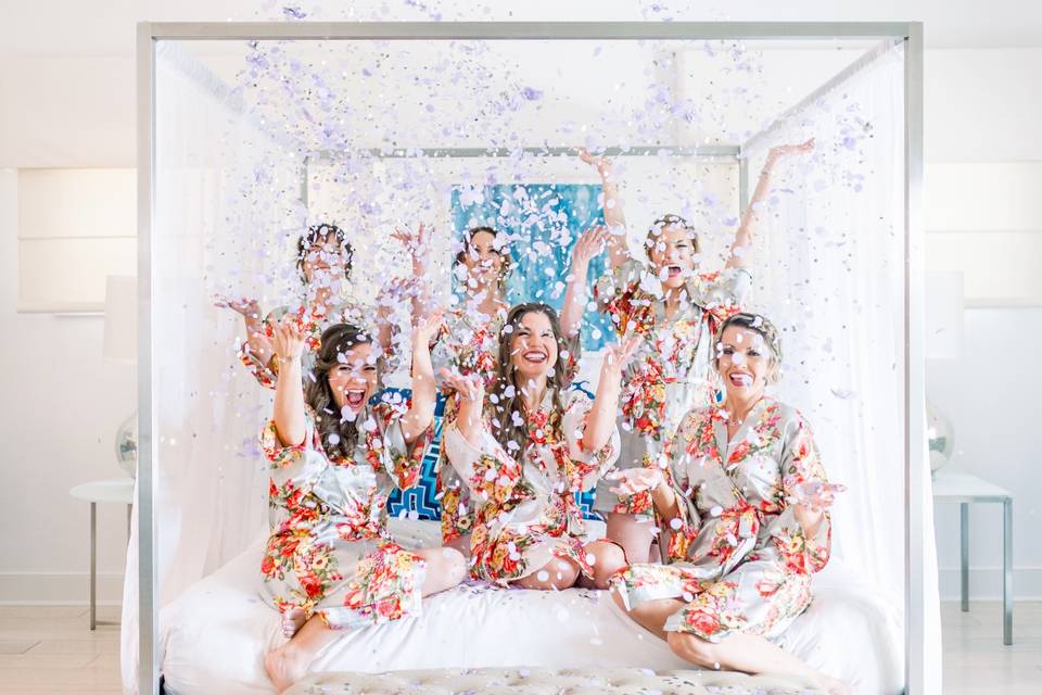 Bridal Party in Master Suite