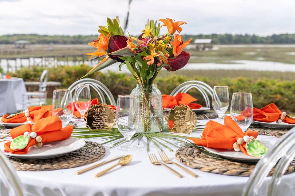 Island Table Setting by us
