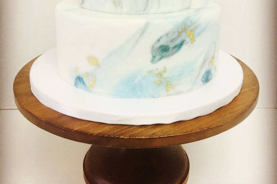 Marbled fondant