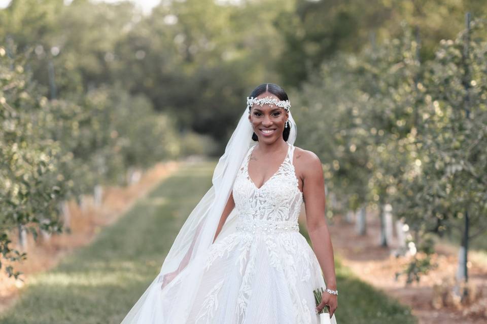 Bride in the Orchards