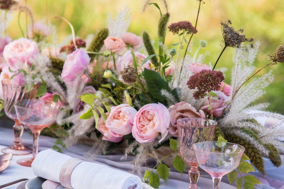 Blush outdoor wedding wedding,